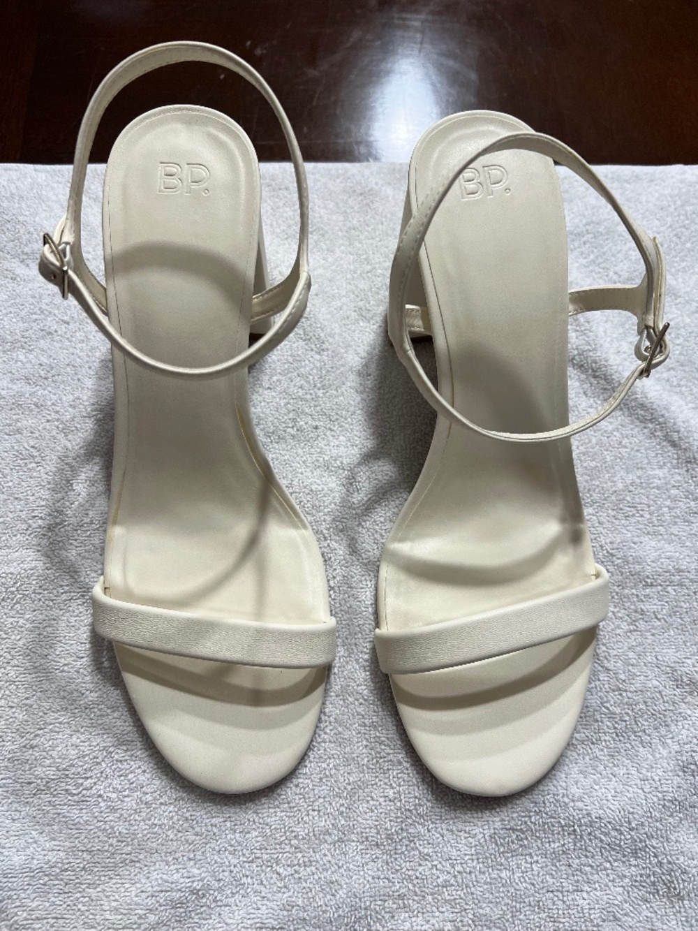 BP. Lexy Heeled Sandal - Ivory - Size 10